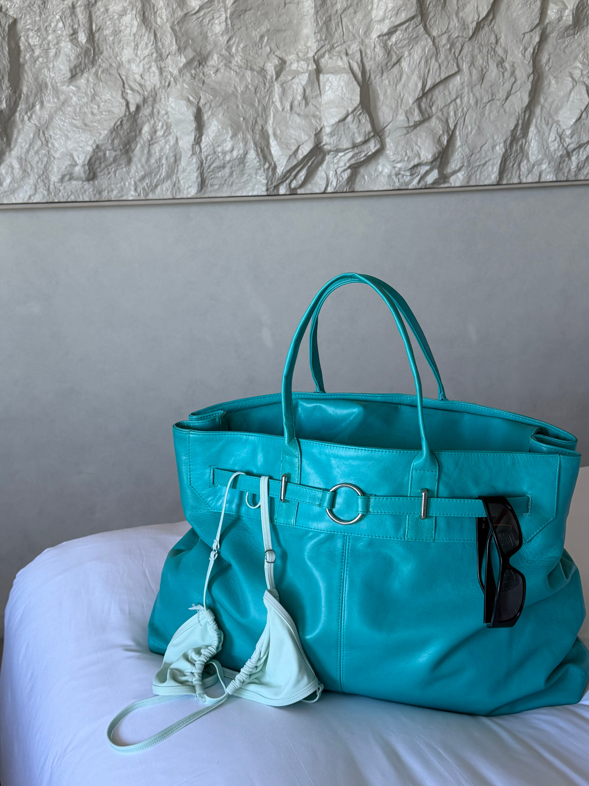 The Santi in Turquoise Leather