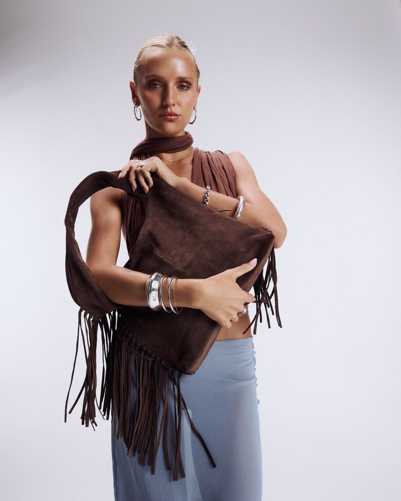 The Tassia in Chocolate Suede * PRE ORDER *