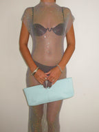 The Sis in Aqua Leather