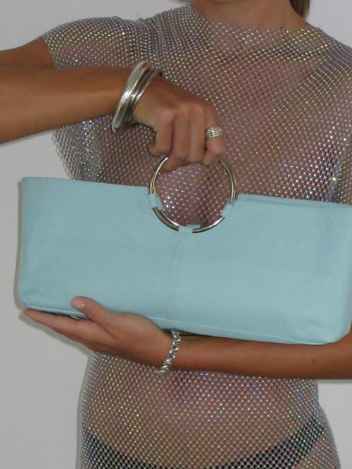 The Sis in Aqua Leather