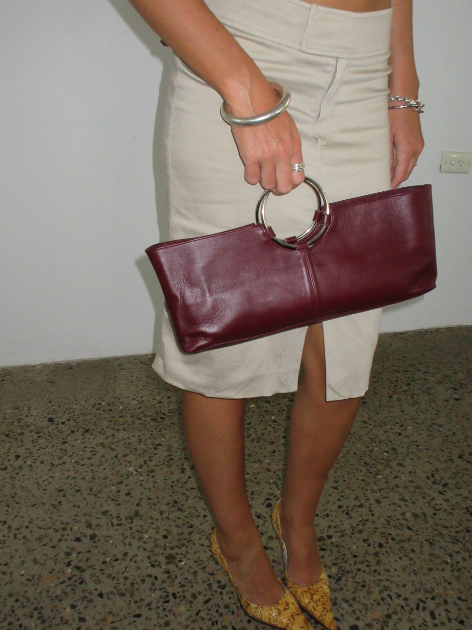 The Sis in Bordeaux Leather