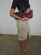 The Sis in Bordeaux Leather