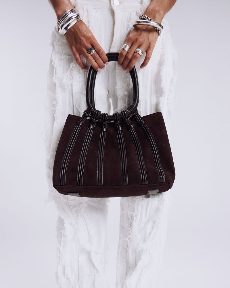 The Sloane in Cocoa Suede + Leather